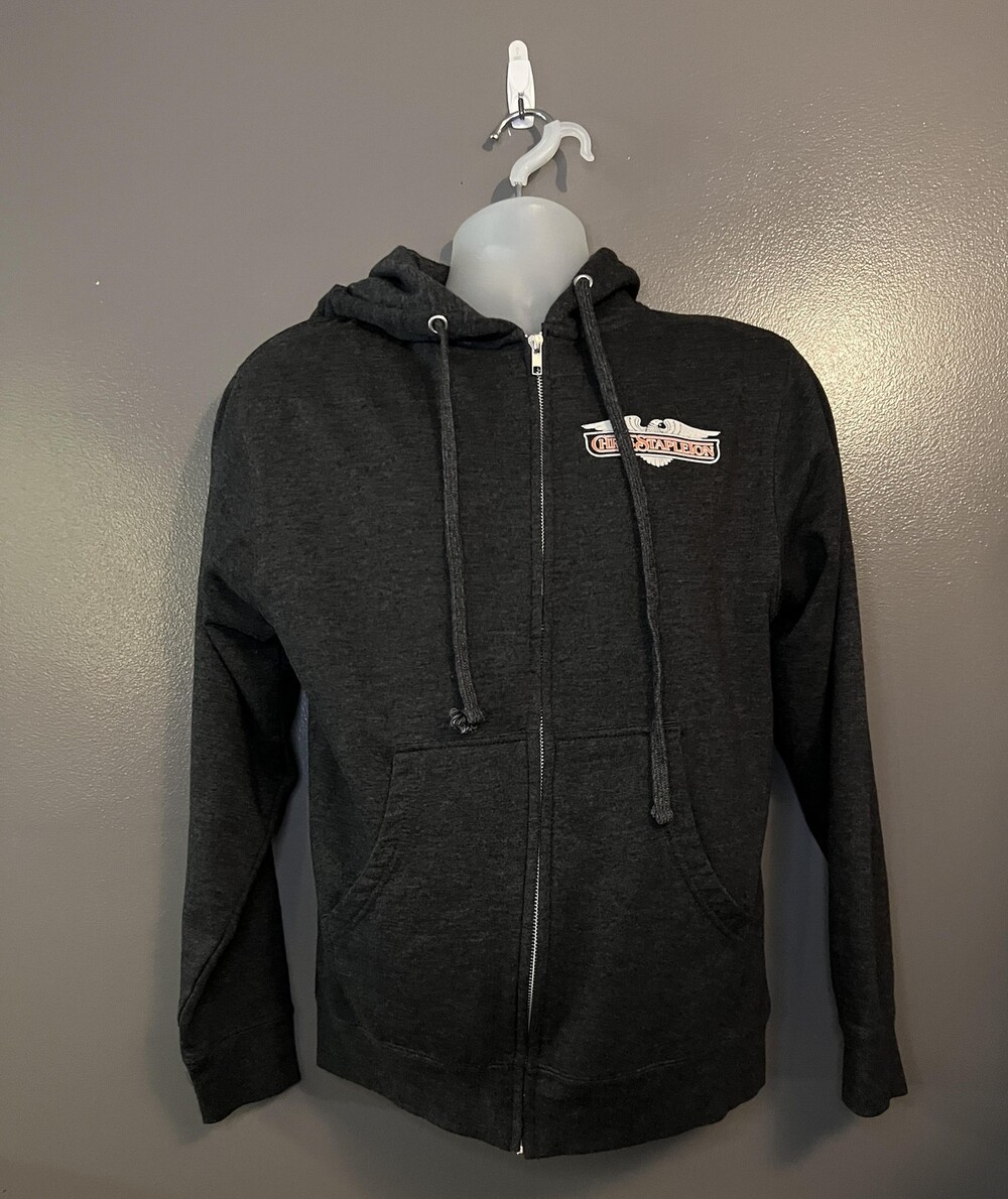 Chris Stapleton Hoodie Mens Small Black All American Road Show Zip Up Music Tour